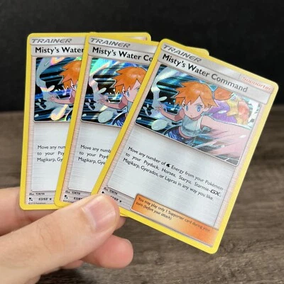 Misty's Water Command Trainer 63/68 Holo Hidden Fates Pokemon Card 3 Near Mint - Image 1 of 4