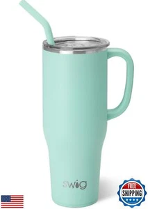 Swig Life 40oz Mega Mug, 40 oz Tumbler with Handle and Straw, Cup Holder Frie - Picture 1 of 5