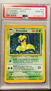 Pokemon Card Victreebel 14/64 No Symbol Error Jungle Graded PSA 10 GEM MINT - Picture 1 of 2