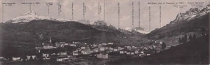 A8228) CARTOLINA DOPPIA MOENA VEDUTA GENERALE NOMI CIME TRENTO - Imagen 1 de 2