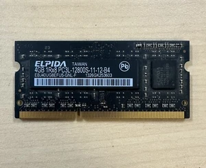 Genuine Micron 4GB 1Rx8 PC3L-12800S DDR3 Laptop Memory Ram EBJ40UG8EFU5-GNL-F - Picture 1 of 2