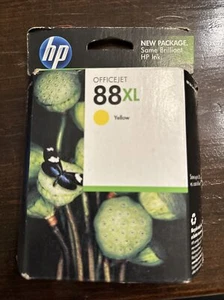 Genuine HP 88XL Yellow Ink Cartridge C9393AN Expired 09/2012 Brand New/Sealed - Picture 1 of 2