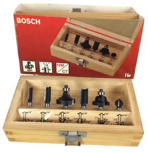 Juego de brocas de enrutador Bosch de 6 piezas para madera, ajuste de enrutador Ø 1/4" - Imagen 1 de 24