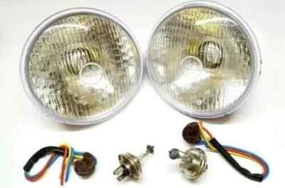 2 Lucas 700 Scheinwerfer 7 " Zoll 12v Umwandlung H4 Für Alfa Romeo Spider Auto - Bild 1 von 4