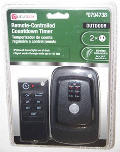 PRIME Remote Controlled Plug In Countdown Timer with 2 Outlets - 0794738 - Combo - Picture 1 of 2