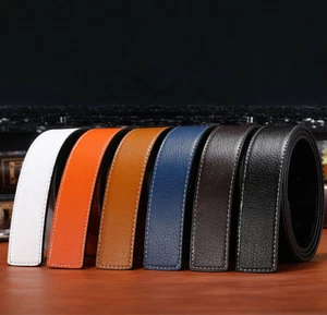 Leather Belts Replacement Belt Strap without Buckle 38mm Wide - Picture 1 of 14
