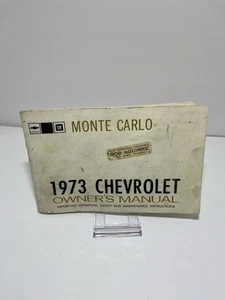 1973 Chevrolet Monte Carlo Owners Manual Original - Picture 1 of 3
