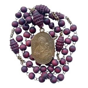 *HH* Antico Rosario Medaglia Religiosa Votiva San Antonio Padova Madonna Luca - Bild 1 von 8