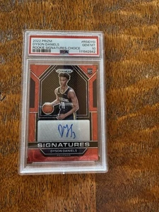 Prizm Dyson Daniels Rookie Signatures 2022 Red Choice Prizm automático radiocontrol PSA 10-POP 8 - Imagen 1 de 2