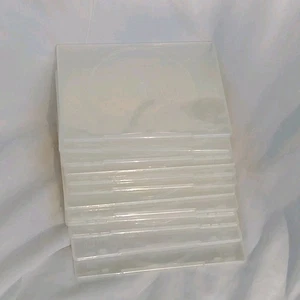 Slim Clear Color Single DVD Cases 7MM Lot Of 12 Plastic Tall Dozen Hard Case - Picture 1 of 2