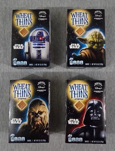 Star Wars Wheat Thins Crackers R2-D2 Yoda Chewbacca Darth Vader Set of 4 - Imagen 1 de 7