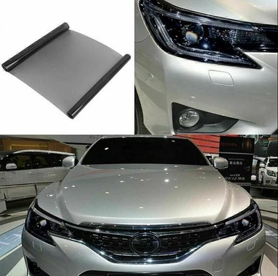 Hell Schwarz Scheinwerfer Folie Tönungsfolie Rückleuchten Blinker 30*200cm - Bild 1 von 4