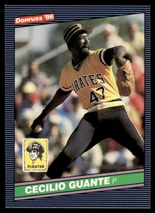 1986 Donruss Cecilio Guante Pittsburgh Pirates #142 - Picture 1 of 2