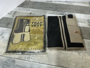 FIELDLINE Trap Vest Men's M/L 38-44 SKEET Shooting Tan Black MESH Hunting NEW - Picture 1 of 12