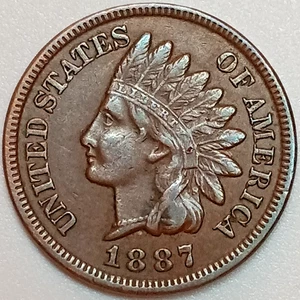1887 Indian Head Penny- Better Grade (Lot#2) - Picture 1 of 2