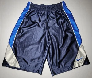 Pantaloncini sportivi Nike ragazzo blu e bianco con coulisse taglia = media - Foto 1 di 13