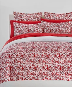 NWT LAUREN RALPH LAUREN KING DUVET COVER 3 PCS SET, FLANNEL, RHYNE FLORAL - Picture 1 of 5