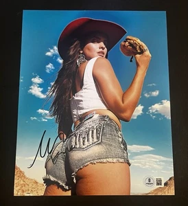 Foto sexy firmada por Nina Marie Daniele drama UFC 8x10 Beckett BAS certificado de autenticidad Playmate - Imagen 1 de 1