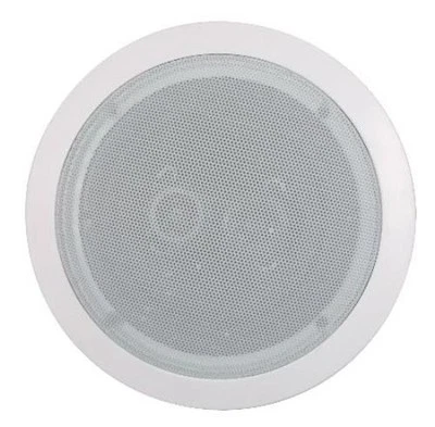 CUSTOMAUDIO 6.5" in ceiling single DVC Stereo Speaker wall Dual Channel Sound 9" frame NEW