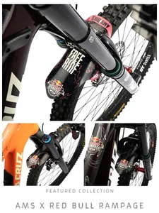 All Mountain Style Bicycle Front Mud Guard Red Bull Rampage Fits 26" 27.5" 29" - Picture 1 of 21