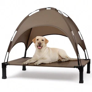 Elevated Dog Bed with Canopy-Shade Tent,Portable,Cooling - Picture 1 of 16