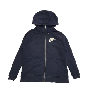 Nike Blue Zip Up Drawstring Sweatshirt Hoodie UK Women's Size S K817 - Picture 1 of 8