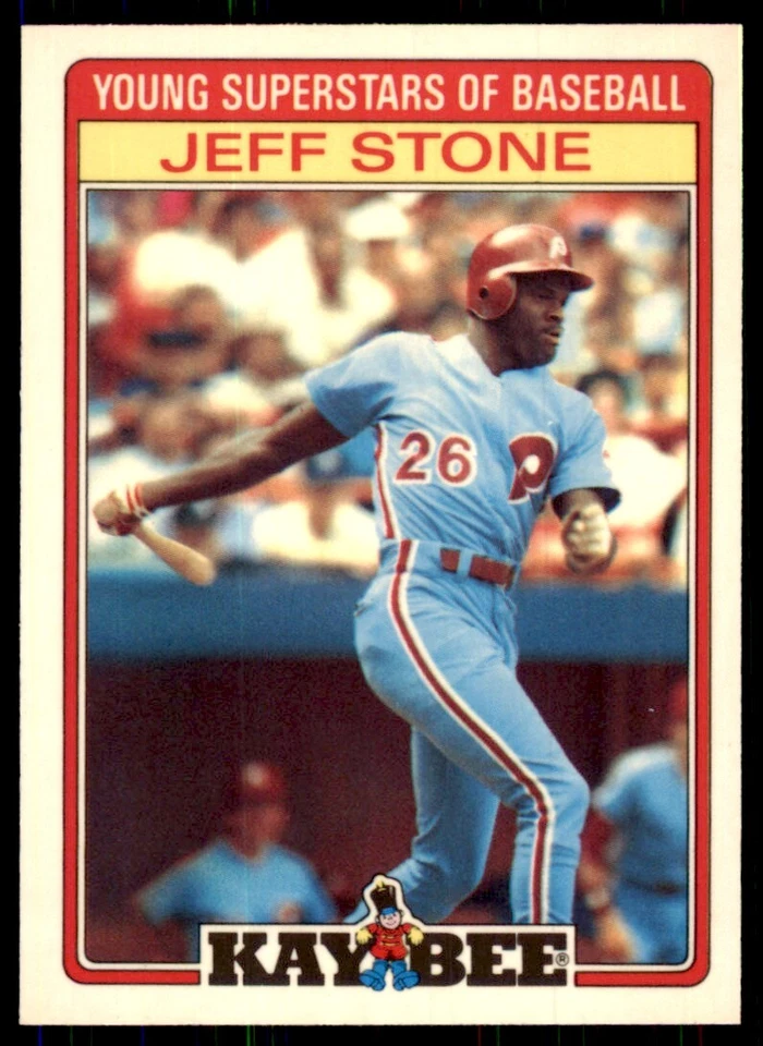 1986 Topps Kay-Bee Young Superstars Jeff Stone Baseball Cards #30 - Image 1 of 2
