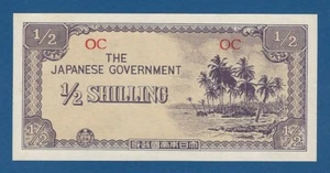 JAPON // JAPAN -- OCCUPATION OCEANIA -- 1/2 SHILLING ND (1942) -- aUNC - PICK 1c - Picture 1 of 2