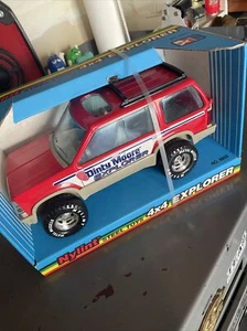 1992 Nylint Steel Toys 4x4 Ford Explorer Metal Muscle Made in USA 6833 Large Red - Picture 1 of 9