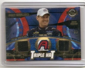 Tarjeta de recuerdos Wheels American Thunder Rusty Wallace 2004 triple sombrero 160/160 - Imagen 1 de 2