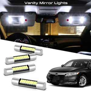 4 bombillas de espejo de tocador LED blancas 6000 K de 29 mm para Honda Accord 1998-2017 - Imagen 1 de 10