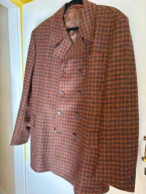 Paul Smith plaid double breasted Blazer Mens 42R Wool coat made in UK - Image 1 of 4