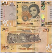 Sierra Leone 20 Leones 2022 P New Design (CUT ZERO) AUnc