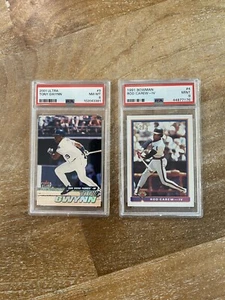 High Grade lot 2 HOF 3,000 Hit Club Members: Ultra Tony Gwynn + Bowman Rod Carew - Picture 1 of 2
