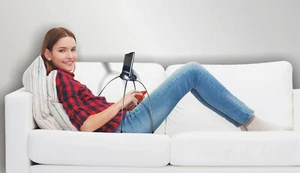 Tablet Stand Holder Uneven Surfaces Bed Sofa Spider Flex legs Ipad iphone Gift - Picture 1 of 9