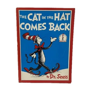 The Cat in the Hat Comes Back by Dr. Seuss - UK 1st Ed 1961 soft cover RARE - Picture 1 of 9