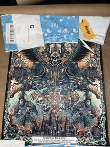 Metallica Europe Pop-Up Poster - Hand Numbered 76/90 ✅ SOLD OUT 🚨 - Picture 1 of 4
