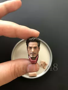 Figura de hombre Tony Stark modelo juguete tallado cabeza masculina 1/12 para cuerpo de acción de 6" - Imagen 1 de 11