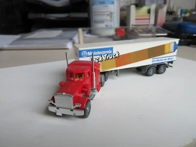 Wiking 1:87 30527 Peterbilt Koffersattelzug LackTruck, Mai Giocato !!! - Immagine 1 di 4