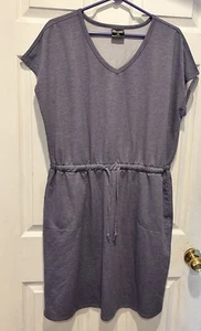 32 Degrees Cool Ladies Comfy Dress Elastic Waist Dusty Blue Women’s Large - Picture 1 of 5