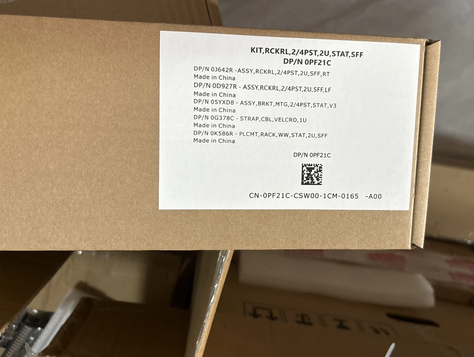 Dell R550 R760 R750XS R7615 R7616 Server static rail kit 0PF21C PF21C - Image 1 of 3