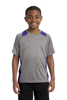 Camiseta Sport-Tek® Youth Heather Colorblock Contender™ - YST361 Foto 1 de 3