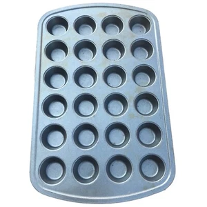 24ct Non Stick Mini Muffin Cupcake Pan Look At Photos - Picture 1 of 9