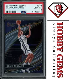 Brandon Clarke PSA 10 2019-20 Panini Select RC Courtside #280 C2 - Imagen 1 de 2