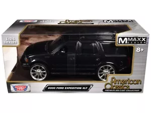 Ford Expedition 2000 Motormax Mmaxx Design modelo diecast negro 73280 negro 1/24 - Imagen 1 de 1