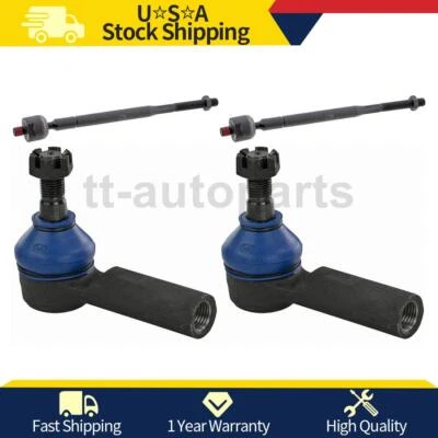 Front Inner,Outer Tie Rod Ends For 2000 2001 2002 1999 Chevrolet Prizm_tt - Image 1 of 4