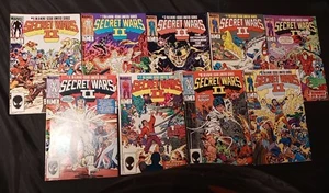 SECRET WARS II 1 THRU 9 COMPLETE SET NM WHITE PAGES - Picture 1 of 24