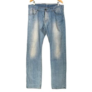 John Galliano Jeans Size 36 Light Blue Straight Leg Mens W36 L35 - Picture 1 of 23