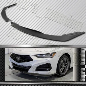 Matt Black Front Bumper Lip Spoiler Splitter TS-Style For 2021-2025 Acura TLX - Picture 1 of 6