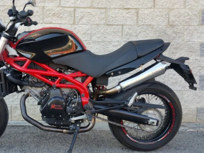 Moto Morini 9 1/2 MassMoto Terminale Scarico Silenziatori Tromb Inox Retro Foto 1 de 2